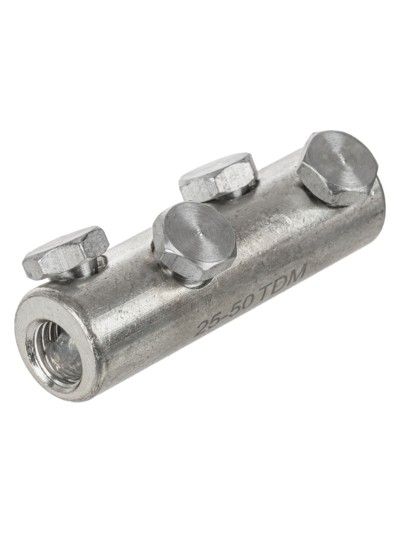 Соединитель (гильза) кабельный, болтовый, луженый 4СБЛ-25/50-10кВ TDM — изображение 2