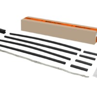 Муфта кабельная термоусаживаемая концевая, внутренней и наружной установки 10-25 кв.мм, 1кВ, ПВХ/СПЭ с броней, без наконечников 4ПКВНтпБ1-10/25-БН TDM