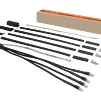 Муфта кабельная термоусаживаемая концевая внутренней и наружной установки 25-50 кв.мм 1кВ ПВХ/СПЭ с броней с наконечниками 4ПКВНтпБ1-25/50-Б TDM