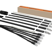 Муфта кабельная термоусаживаемая концевая внутренней и наружной установки 70-120 кв.мм 1кВ ПВХ/СПЭ с броней с наконечниками 5ПКВНтпБ1-70/120-Б TDM