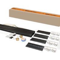 Муфта кабельная термоусаживаемая соединительная 150-240 кв.мм 1кВ ПВХ/СПЭ с броней без гильз 4ПСтБ1-150/240-БГ TDM