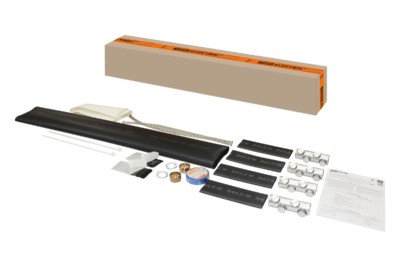 Муфта кабельная термоусаживаемая соединительная 70-120 кв.мм 1кВ ПВХ/СПЭ с броней с соединителями 4ПСтБ1-70/120-Б TDM