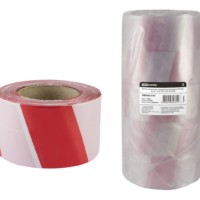 Лента сигнальная оградительная красно-белая 5шт/уп ЛСО-50х100 TDM