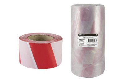 Лента сигнальная оградительная красно-белая 5шт/уп ЛСО-50х200 TDM