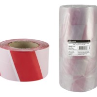 Лента сигнальная оградительная красно-белая 5шт/уп ЛСО-75х100 TDM