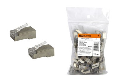Разъем RJ-45 FTP для кабеля кат. 5Е 8P8C 100шт/уп TDM