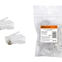 Разъем RJ-45 UTP для кабеля кат. 5Е 8P8C 100шт/уп TDM