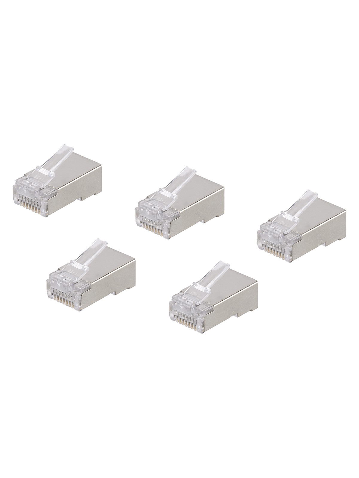 Разъем RJ-45 FTP для кабеля кат. 5Е 8P8C 5шт/уп TDM — изображение 2