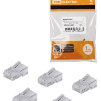 Разъем RJ-45 UTP для кабеля кат. 5Е 8P8C 5шт/уп TDM