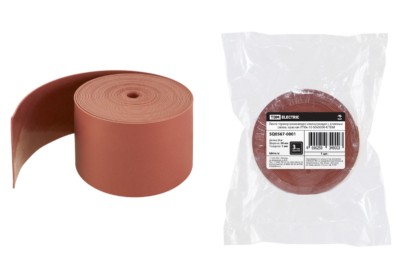 Лента термоусаживаемая изолирующая с клеевым слоем красная ЛТИк-10-50х5000-К TDM