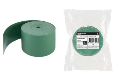 Лента термоусаживаемая изолирующая с клеевым слоем зеленая ЛТИк-10-50х5000-З TDM