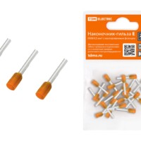 Наконечник кабельный НШви Е0508 0,5мм2 20шт/уп TDM