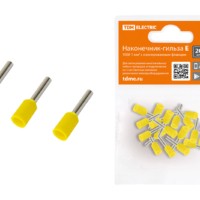 Наконечник кабельный НШви Е1008 1мм2 20шт/уп TDM