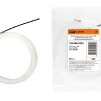 Нейлоновая кабельная протяжка НКП диаметр 3мм длина 10м с наконечниками (белая) TDM