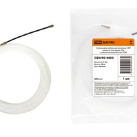 Нейлоновая кабельная протяжка НКП диаметр 3мм длина 25м с наконечниками (белая) TDM