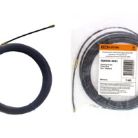 Нейлоновая кабельная протяжка НКП диаметр 4мм длина 5м с наконечниками (черная) TDM