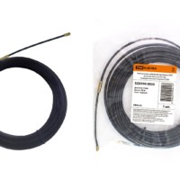 Нейлоновая кабельная протяжка НКП диаметр 4мм длина 25м с наконечниками (черная) TDM