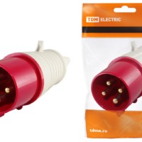 Вилка 014 3Р+РЕ 16А 380В IP44 TDM