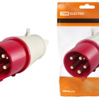 Вилка 015 3Р+РЕ+N 16А 380В IP44 TDM