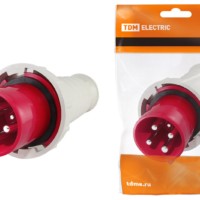 Вилка 034 3Р+РЕ 63А 380В IP54 TDM