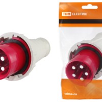 Вилка 035 3Р+РЕ+N 63А 380В IP54 TDM