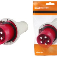 Вилка 045 3Р+РЕ+N 125А 380В IP54 TDM