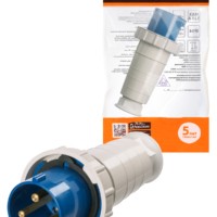 Вилка 033 2Р+РЕ 63А 220В IP54 TDM