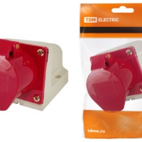 Розетка 115 стационарная 3Р+РЕ+N 16А 380В IP44 TDM