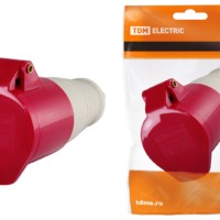 Розетка 224 переносная 3Р+РЕ 32А 380В IP44 TDM