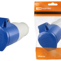 Розетка 223 переносная 2Р+РЕ 32А 220В IP44 TDM