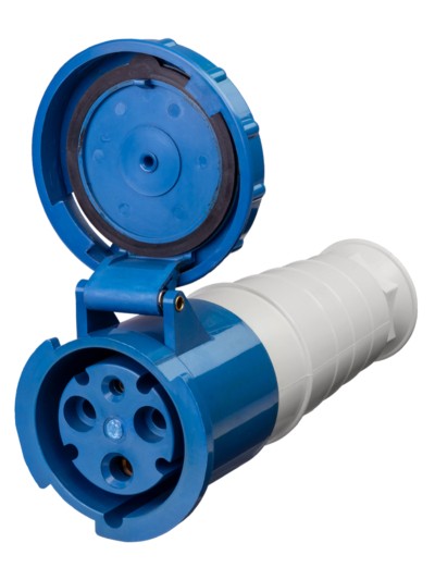 Розетка 233 переносная 2Р+РЕ 63А 220В IP54 TDM — изображение 2