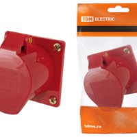 Розетка 414 скрытая 3Р+РЕ 16А 380В IP44 TDM