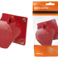 Розетка 415 скрытая 3Р+РЕ+N 16А 380В IP44 TDM