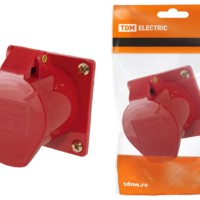 Розетка 425 скрытая 3Р+РЕ+N 32А 380В IP44 TDM