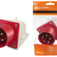 Вилка 515 стационарная 3Р+РЕ+N 16А 380В IP44 TDM