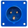 Вилка 613 скрытая 2Р+РЕ 16А 220В IP44 TDM