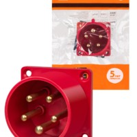 Вилка 625 скрытая 3Р+РЕ+N 32А 380В IP44 TDM