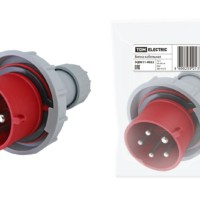 Вилка кабельная IP67 16А 3Р+РЕ+N 380В TDM
