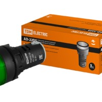 Лампа AD 22DSLEDматрица d22мм зеленый 36В AC/DC TDM