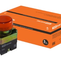 Лампа сигнальная SB2 BV64 с подсветкой 230В LED d22мм красный IP40 TDM