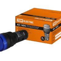 Лампа AD 16DSLEDматрица d16мм синий 24В AC/DC TDM