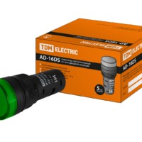 Лампа AD 16DSLEDматрица d16мм зеленый 110В AC/DC TDM
