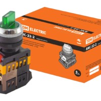Переключатель АNСLR-22-3 на 3 фикс.полож.зеленый неон/230В I-O 1з+1р TDM