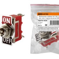 Выключатель-тумблер 1021 (ТВ1-2) вкл.- откл. 1 группа контактов TDM