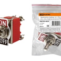 Выключатель-тумблер 1221 (ТВ2-2) вкл.- откл. 2 группы контактов TDM