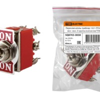 Переключатель-тумблер 1321 (ТП2-2) вкл.- вкл. 2 группы контактов TDM