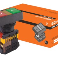 Кнопка РPВВ-30N “I-0” d30мм неон/230В 1з+1р TDM
