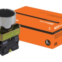 Кнопка SB2-BА21 с возвратом, 1НО, d22 мм, черная, IP40 TDM