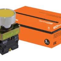 Кнопка SB2-BА51 с возвратом, 1НО, d22 мм, желтая, IP40 TDM