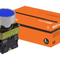 Кнопка SB2-BА61 с возвратом, 1НО, d22 мм, синяя, IP40 TDM